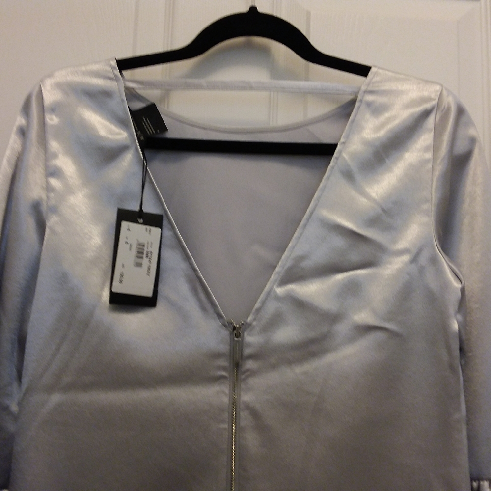 Armani Exchange Silver Party Dress Size 6
